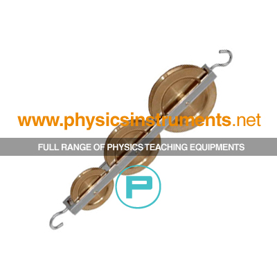 Pulley Triple in Line Brass